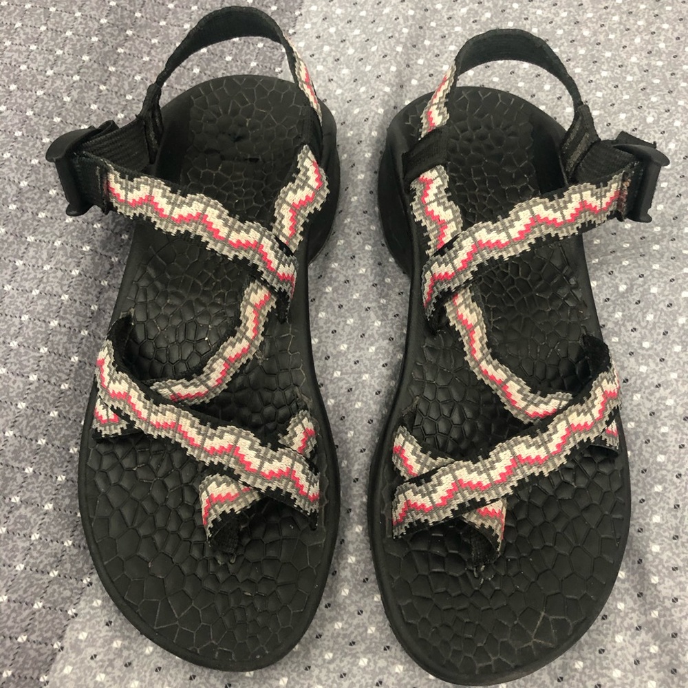Pink/Grey/White Chaco’s